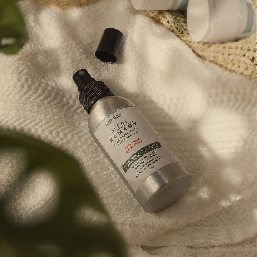 SPRAY REMEDY ALÍVIO RÁPIDO PERNAS E PÉS CANSADOS BREU & ARNICA